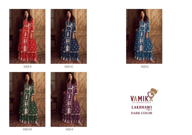 Lakhnavi Vol 4 By Vamika Readymade Wedding Salwar Suits Catalog